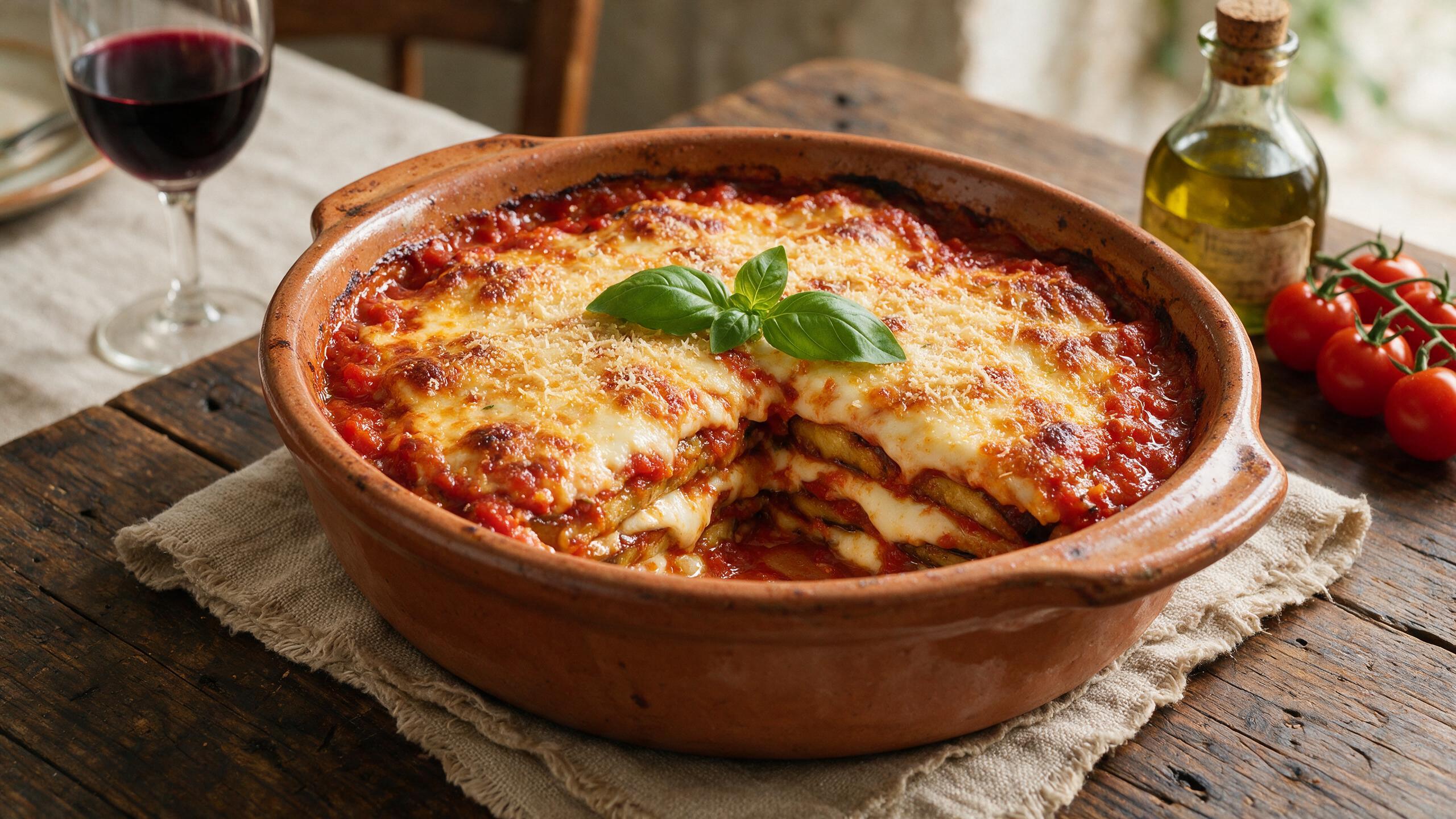 Aubergines à la parmigiana