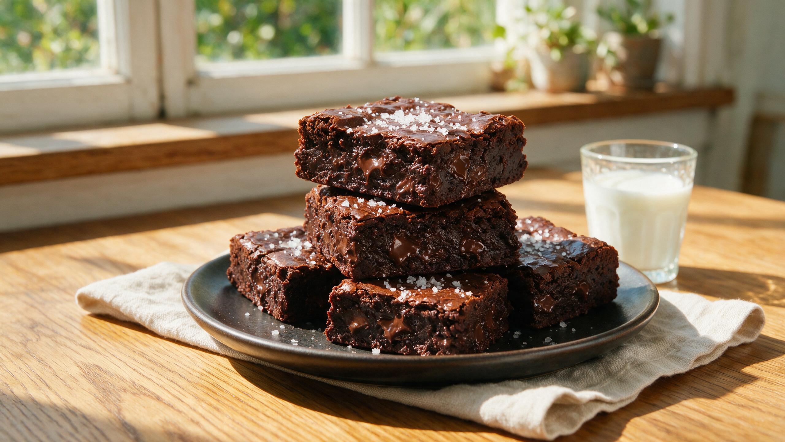 Brownies fondants au chocolat noir