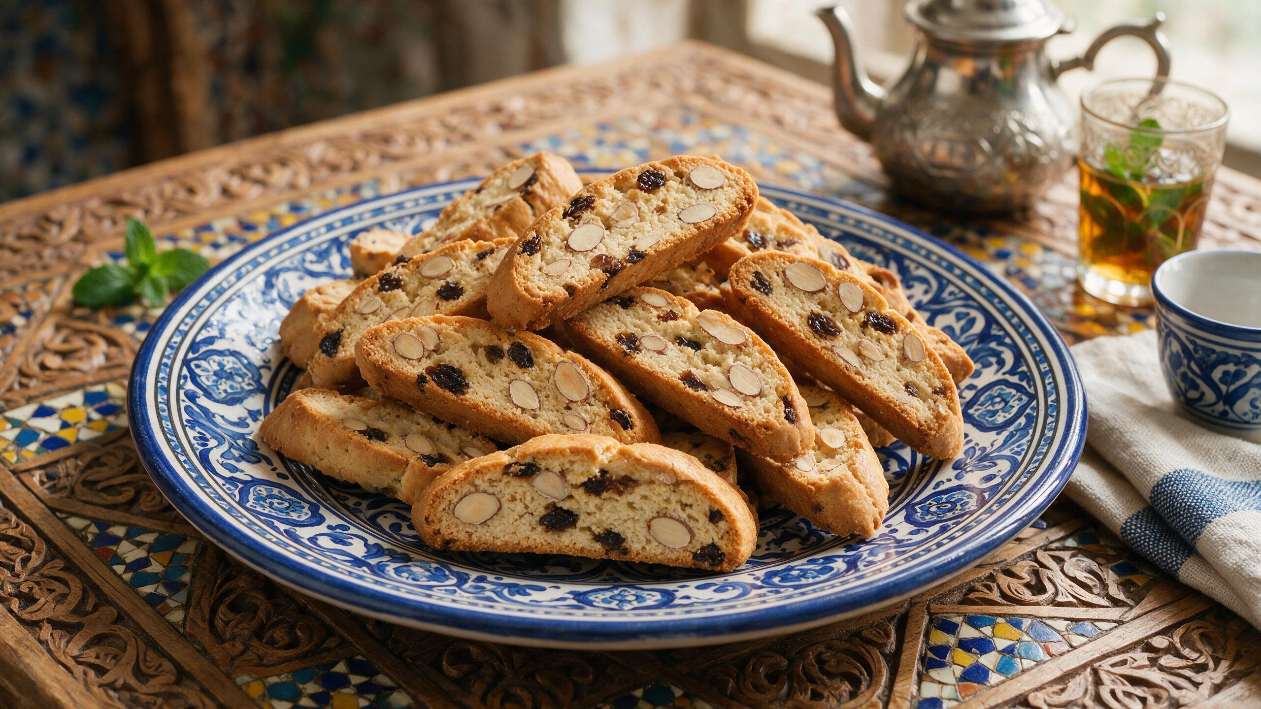 Fekkas aux amandes et raisins secs