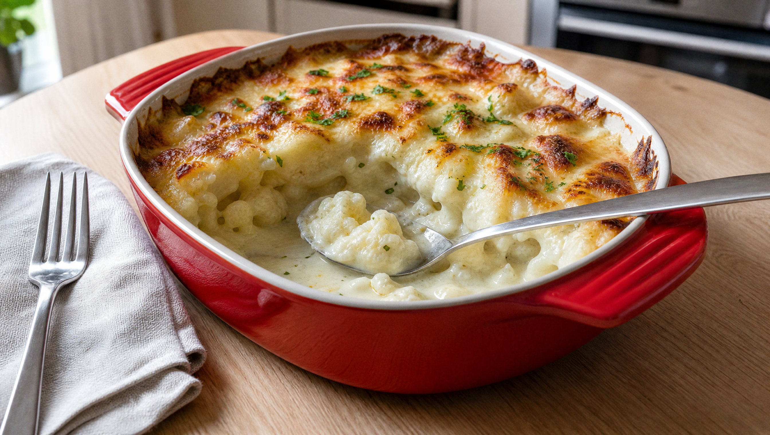 Gratin de chou-fleur béchamel