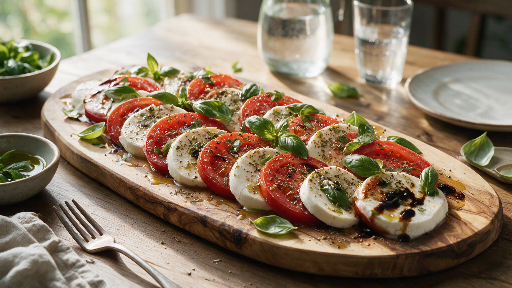 Salade caprese tomate-mozzarella