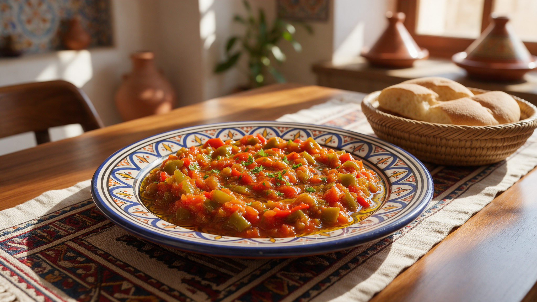 Roasted Pepper Taktouka